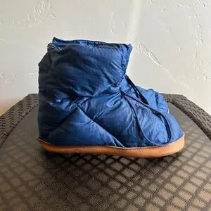 Vintage Eddie Bauer Goose Down Quilted Puffy Slippers with Leather Sole Eddie Bauer | Shoes | Vintage Eddie Bauer Goose Down Puffer  main image 2